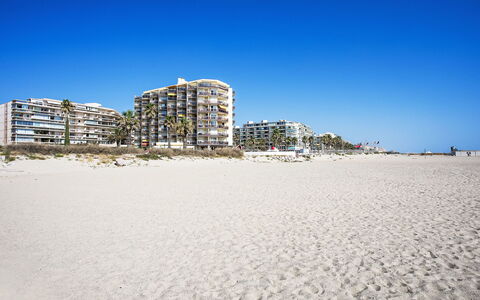 Canet-Plage 650: Bleu, Jour, Horizon, Plage, Le Sable, Côte, Appartement, Mer, Rive, Lumière Du Soleil