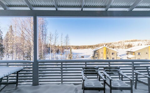 Skivillas 78 Ukkohalla (1): Zone Rurale, Station De Montagne, Village, Chaîne De Montagnes, Vallée, Village De Montagne, Alpes, Eco Hôtel, Balcon, Hôtel