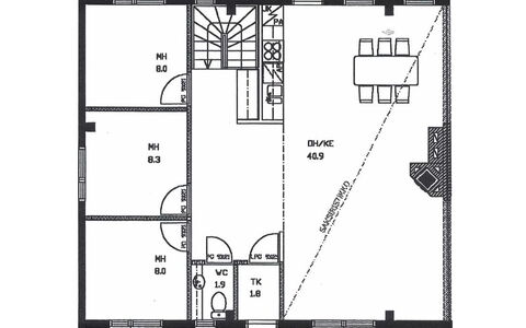 Karhunpesä a: Meubles, Chaise, Mobilier De Jardin, Table, Bois, Tableau De Plein Air, Table Cuisine Et Salle A Manger, Ombre, Jardin, Parapluie