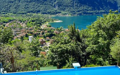Porlezza 84: L'Eau, Ciel, Ressources En Eau, Bleu, Montagne, Piscine, Bleu Azur, La Nature, Paysage Naturel, Plan D'Eau