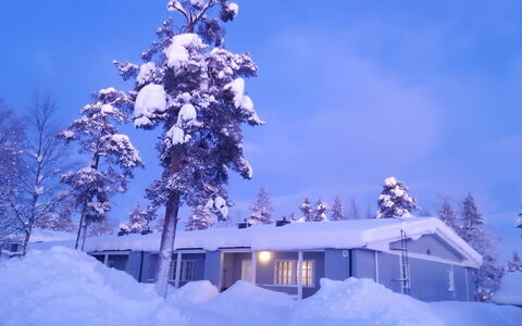 Saariseläntie 8 D7: Neige, L'Hiver, Branche, Maison, Chalet, Domicile, Toit, Gelé, Géologique Phénomène, Pente