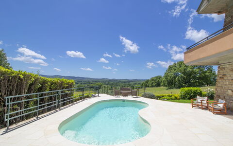 Villa Carolina: Nuage, Ciel, L'Eau, Plante, Bâtiment, Piscine, Bleu Azur, Éclairage, Ombre, Mobilier De Jardin