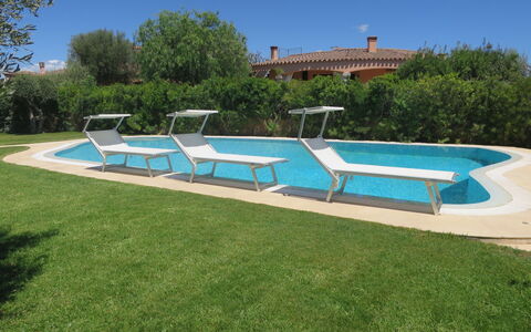 Rei Sole (Rei308): Ciel, Piscine, Bleu Azur, Rectangle, Arbre, Mobilier De Jardin, Ombre, Plante, Balancelle, Loisir