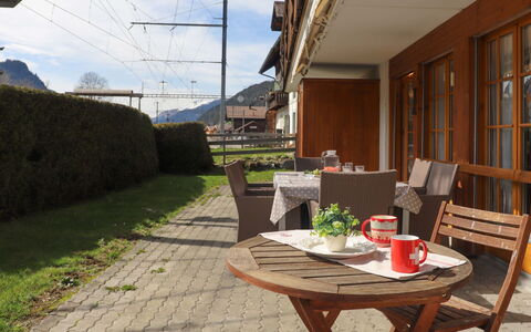 Saanen 100: Table, Plante, Meubles, Propriété, Pot De Fleur, Chaise, Nuage, Plante D'Appartement, Ciel, Fenêtre