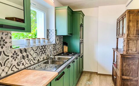 Giò: Cabinetry, Evier, Comptoir, Évier, Robinet, Bleu Azur, Cuisine, Design Intérieur, Bois, Cuisinière