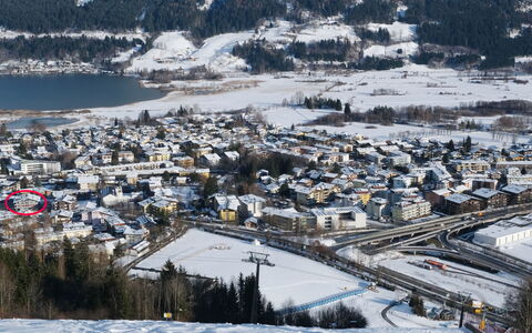 Zell am See 615: Neige, Bâtiment, Montagne, Lumière, Plante, Pente, Arbre, Montagnes, Gelé, Maison