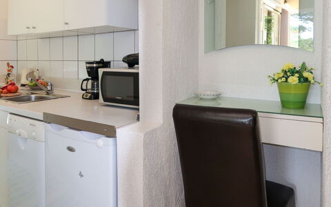 Karin: Propriété, Cabinetry, Comptoir, Plante, Pot De Fleur, Appareil De Cuisine, Cuisinière, Cuisine, Électroménager, Design Intérieur