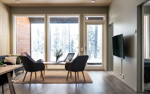 Vuokatin Loiste 9 a 2: Zone Rurale, Station De Montagne, Village, Chaîne De Montagnes, Vallée, Village De Montagne, Alpes, Eco Hôtel, Balcon, Hôtel