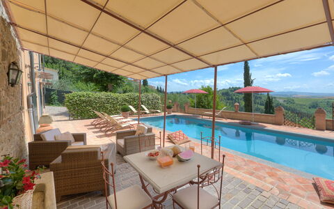 La Veduta: Table, L'Eau, Plante, Meubles, Propriété, Pot De Fleur, Chaise, Piscine, Bleu Azur, Mobilier De Jardin