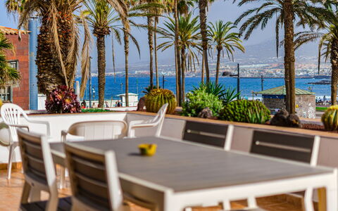 Parque Santiago Ii: Meubles, Recours, Table, Mobilier De Jardin, Chaise, Ombre, Eco Hôtel, Mer, Tableau De Plein Air, Restaurant