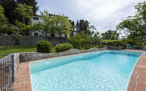 Villa Vigliano: L'Eau, Plante, Nuage, Ciel, Propriété, Piscine, Bleu Azur, Bâtiment, Arbre, Plan D'Eau