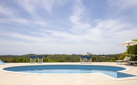 Quattro Rose: L'Eau, Nuage, Ciel, Piscine, Bleu Azur, Plante, Ombre, Rectangle, Herbe, Composite