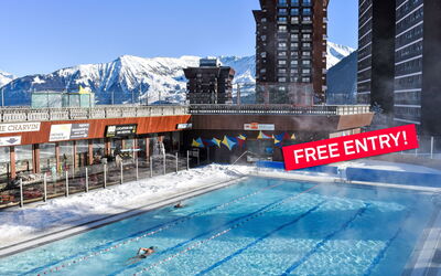 Le Corbier 120: Piscine, Design Urbain, Des Loisirs, Condominium, Loisir, Recours, Ville Resort, Hôtel