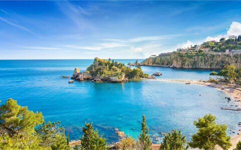 Villa Diodoro: L'Eau, Nuage, Ciel, Plante, Bleu, Bleu Azur, Paysage Naturel, Arbre, Horizon, Paysage