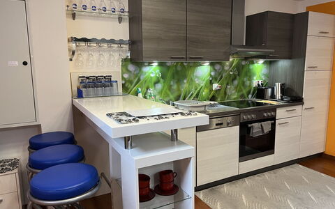 Gloggnitz: Cuisine, Comptoir, Appareil De Cuisine, Design Intérieur, Principaux Appliance, Cabinetry, Sol, Meubles, Domicile, Électroménager