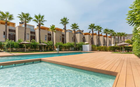 Residencial Oropesa - la Concha: Ombre, Jardin, Recours, Eco Hôtel, Aménagement Paysager, Cour, Passerelle, Hacienda, Hôtel