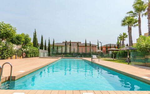 Residencial Oropesa - la Concha: Piscine, Recours, Mobilier De Jardin, Eco Hôtel, Ombre, Aménagement Paysager, Jardin, Hacienda, Hôtel