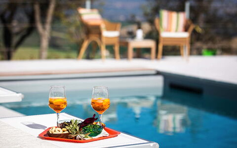 Villa Edelweiss: Aliments, Table, Vaisselle, Meubles, L'Eau, Drinkware, Verres À Pied, Chaise, Verre De Vin