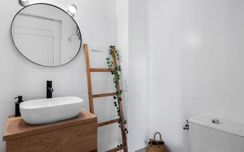 Cullera 60: Plante, Lavabo, Luminaire Plomberie, Robinet, Miroir, Bâtiment, Design Intérieur, Confort, Bois, Salle De Bains