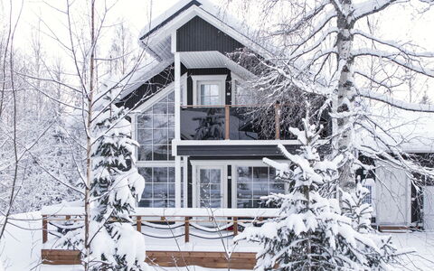 Tonttutahko 20 B: Bois, Siding, Toit, Chalet, Maison, Domicile, Porte, Porche, Batiments Jardin, Ferme