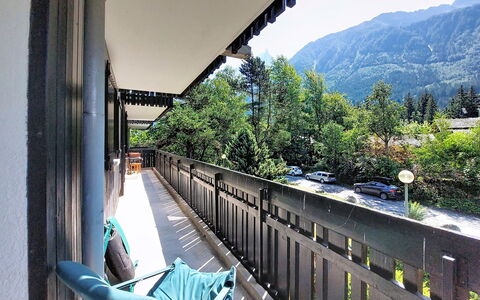 Chamonix - les Praz 100: Balcon, Station De Montagne, Village De Montagne, Mélèze, Porche