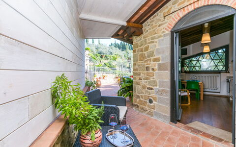 L'Angolo di Uzzano: Plante, Meubles, Plante D'Appartement, Pot De Fleur, Fenêtre, Bois, Bâtiment, Ombre, Chaise, Sol
