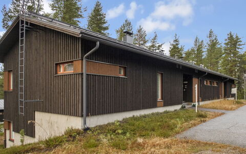 Vuokatti Panorama: Bois, Siding, Toit, Chalet, Maison, Domicile, Porte, Porche, Batiments Jardin, Ferme