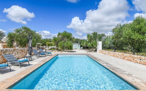 Trullo Ulivo: L'Eau, Nuage, Ciel, Plante, Propriété, Bleu, Piscine, Arbre, Bleu Azur, Plan D'Eau
