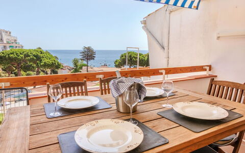 Miramar Salions: Meubles, Bois, Table, Chaise, Table Cuisine Et Salle A Manger, Mer, Tableau De Plein Air, Mobilier De Jardin, Tache De Bois, Balcon