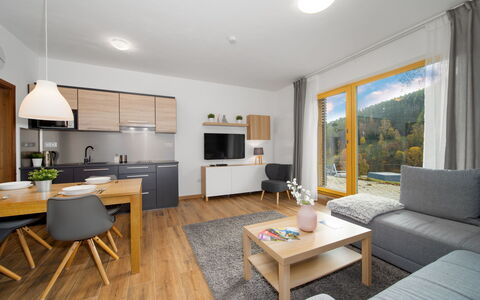 Logement:&nbsp;Ski-In Ski-Out Mountain Duplex Portášky3 349.1