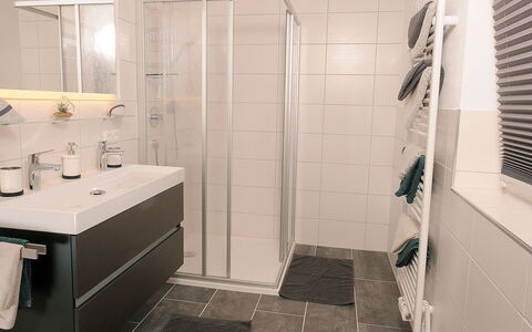 Wanglblick: Miroir, Propriété, Évier, Bâtiment, Luminaire Plomberie, Salle De Bains, Robinet, Cabinetry, Design Intérieur