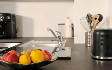 Wanglblick: Comptoir, Aliments, Appareil De Cuisine, Cuisine, Électroménager, Cuisinière, Vaisselle