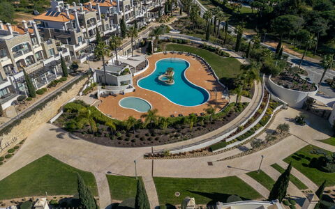 Vilamoura 171: Design Urbain, Jardin, Aménagement Paysager, Recours, Vue Du Ciel, Ville Resort, Parc, Hacienda, Photographie Aérienne