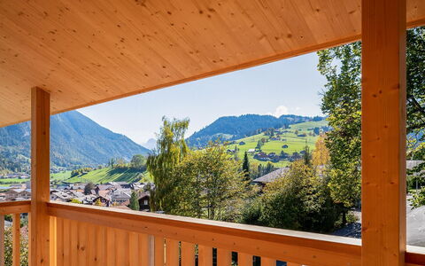 Weisshorn (Og + Dg Südwest): Ciel, La Nature, Ombre, Bois, Arbre, Porche, Architecture, Chalet, Biome, Tache De Bois