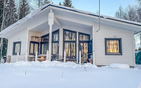 Villa Rukan Kesäniemi: Bois, Siding, Chalet, Maison, Domicile, Planche, Batiments Jardin, Cabane En Rondins, Dur, Porche