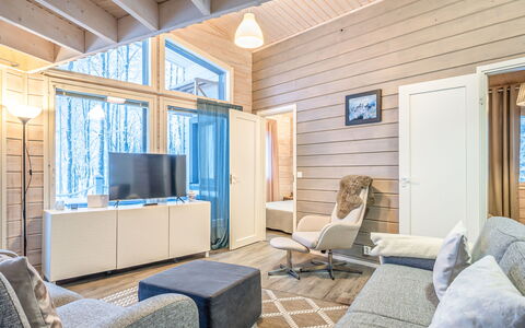 Villa Rukan Kesäniemi: Bois, Siding, Chalet, Maison, Domicile, Planche, Batiments Jardin, Cabane En Rondins, Dur, Porche