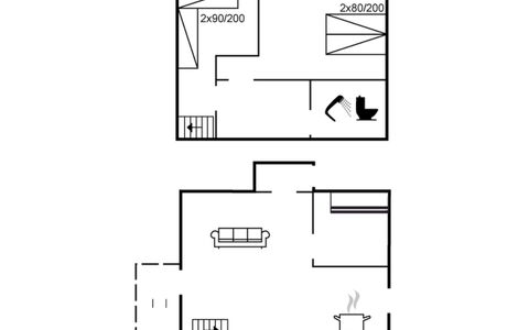Tinna - 2.3Km from the Sea: Domicile, Chalet, Porche, Dur, Siding, Plate-Forme, Ombre, Planche, Biens, Batiments Jardin
