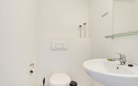 Toralf - 3.5Km from the Sea: Salle De Bains, Lavabo, Siège De Toilette, Luminaire Plomberie, Mur, Sol, Toilette, Sol, Design Intérieur, Évier