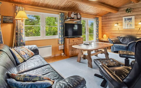 Thorbergh - 2Km from the Sea: Bois, Domicile, Maison, Chalet, Cabane En Rondins, Plafond, L'Hiver, Dur, Salon, Lumber