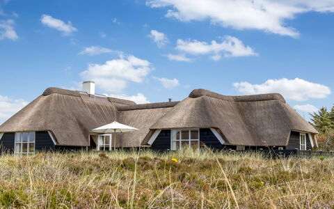Rother - 100M from the Sea: Maison, Chalet, Toit, Batiments Jardin, Ombre, Cabanon, Arrière-Cour, Mobilier De Jardin, Cour, Pelouse
