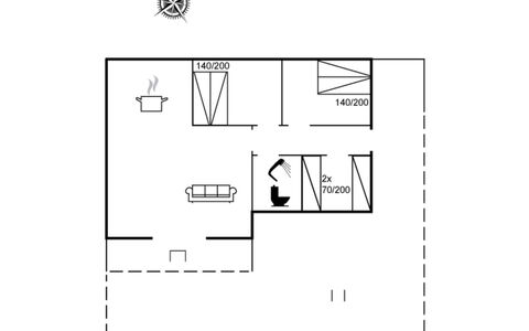 Maxie - 1.2Km from the Sea: Domicile, Chalet, Porche, Dur, Siding, Plate-Forme, Ombre, Planche, Biens, Batiments Jardin