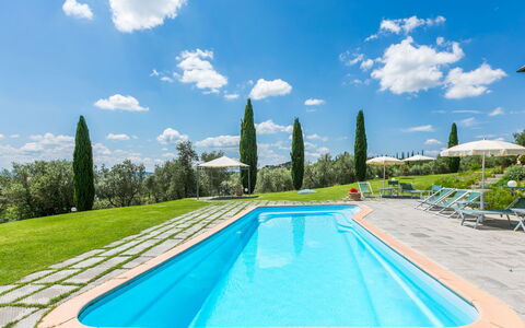 Casalsole: Nuage, L'Eau, Ciel, Plante, Propriété, Bleu Azur, Bleu, Arbre, Paysage Naturel, Piscine