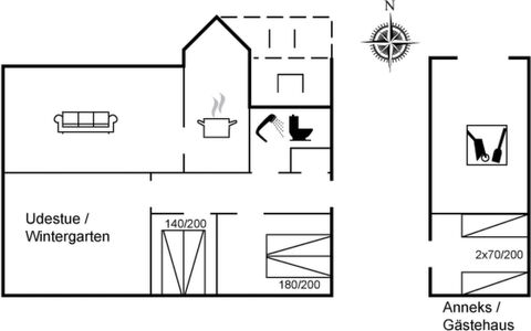 Rikkart - 100M from the Sea: Maison, Domicile, Zone Résidentielle, Toit, Chalet, Lot Terre, Biens, Cour, Jardin, Siding