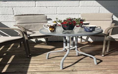 Tomine - 500M to the Fjord: Meubles, Mobilier De Jardin, Chaise, Table, Tableau De Plein Air, Le Fer, Table Cuisine Et Salle A Manger, Pot De Fleur, Table Basse, Métal
