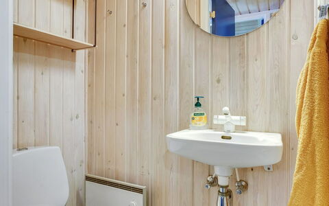 Lovis - 600M from the Sea: Mur, Lavabo, Salle De Bains, Luminaire Plomberie, Bois, Sol, Évier, Design Intérieur, Sol, Toilette