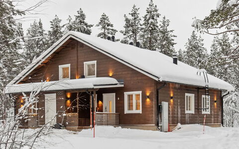 Villa Galdu B: Bois, Neige, Domicile, Maison, L'Hiver, Chalet, Siding, Gelé, Toit, Pente