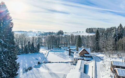 Krakonoš: Neige, L'Hiver, Arbre, Gelé, Chalet, Pente, Station De Montagne, Mélèze, Brindille, Gel