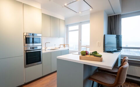 Blankenberge 152: Cabinetry, Propriété, Comptoir, Meubles, Bâtiment, Fenêtre, Cuisine, Appareil De Cuisine, Bois, Électroménager