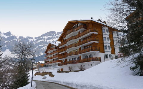 Edelweiss C: Ciel, Bâtiment, Neige, Propriété, Montagne, Arbre, Pente, Plante, Maison, Nuage