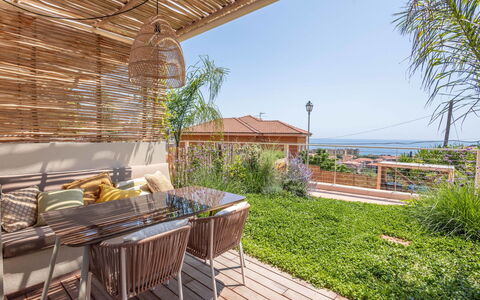 San Lorenzo al Mare 654: Meubles, Mobilier De Jardin, Porche, Chaise, Balcon, Ombre, Eco Hôtel, Plate-Forme, Jardin, Recours
